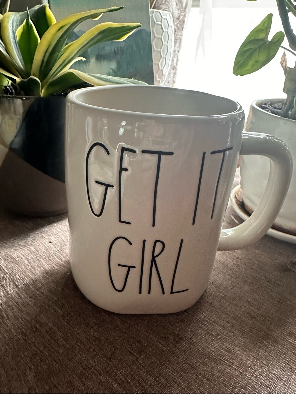 Get It Girl Ceramic Coffee Mug - White